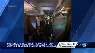 Passengers say they were stuck on plane at DSM Airport for hours after landing