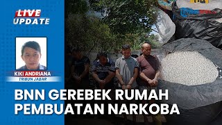 Aksi Penggerebekan BNN di Rumah Produksi Narkoba, Sumedang, 7 Penghuni Rumah Diamankan