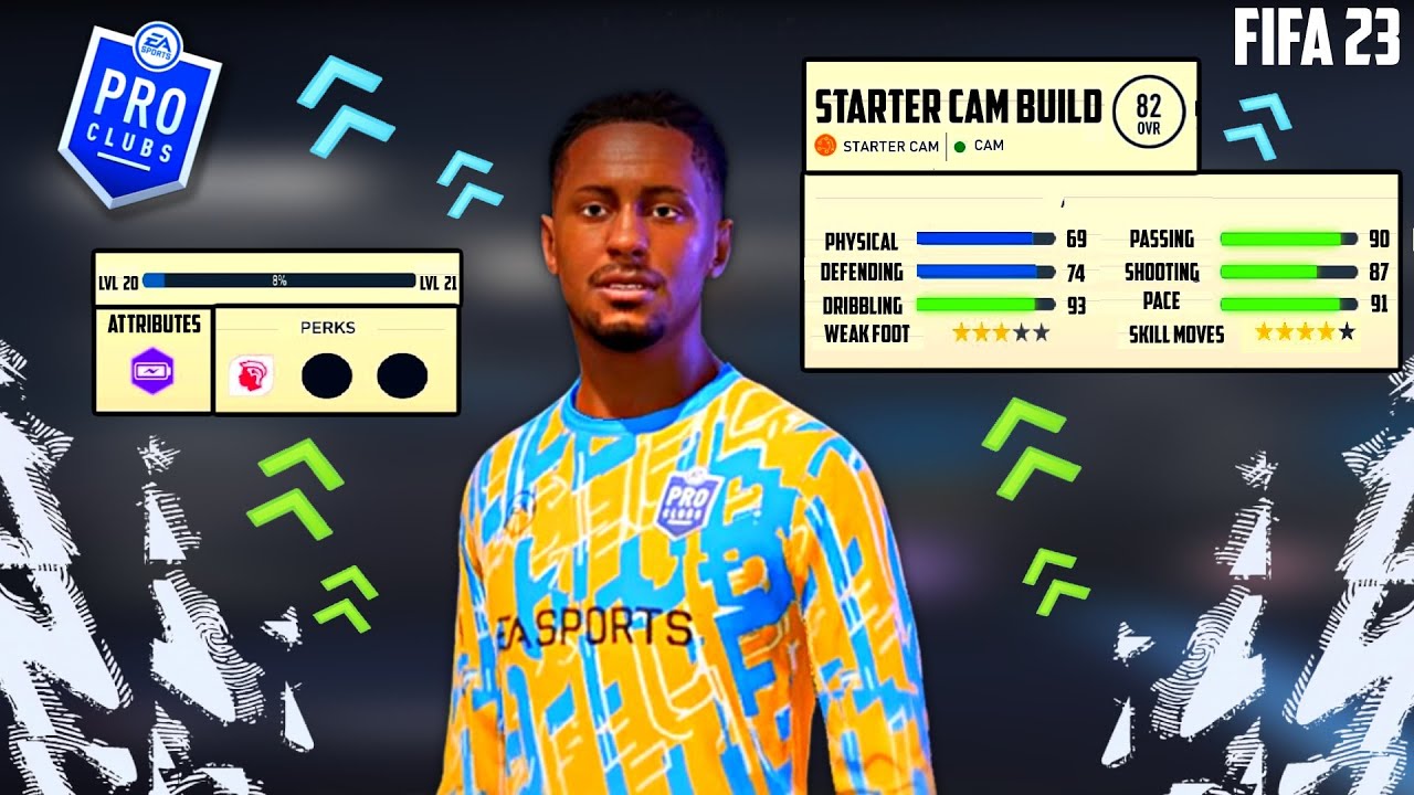 FIFA 23 PRO CLUBS - THE BEST LVL 20 STARTER *META* CAM BUILD (TIPS ...