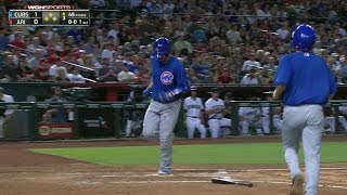 CHC@ARI: Heyward's walk brings in first run