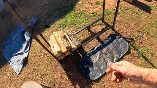 Outdoor Firewood Rack with Cover - Assembly/Review