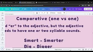 Comparative and superlative adjectives