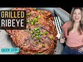 Grilled Ribeye Steaks On Gas Grill (Quick Look)