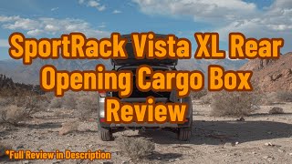 SportRack Vista XL Rear Opening Cargo Box Review