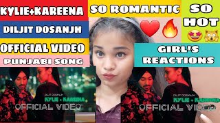 Girl's reactions on kylie + kareena Diljit dosanjh official video song