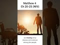 #Matthew 4 Ch  20-25 (NIV) #holybibleshorts