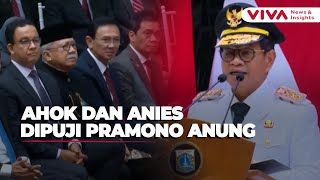 Datang Saat Serah Terima Jabatan, Pramono Anung Puji Ahok dan Anies Udah Rukun, Damai