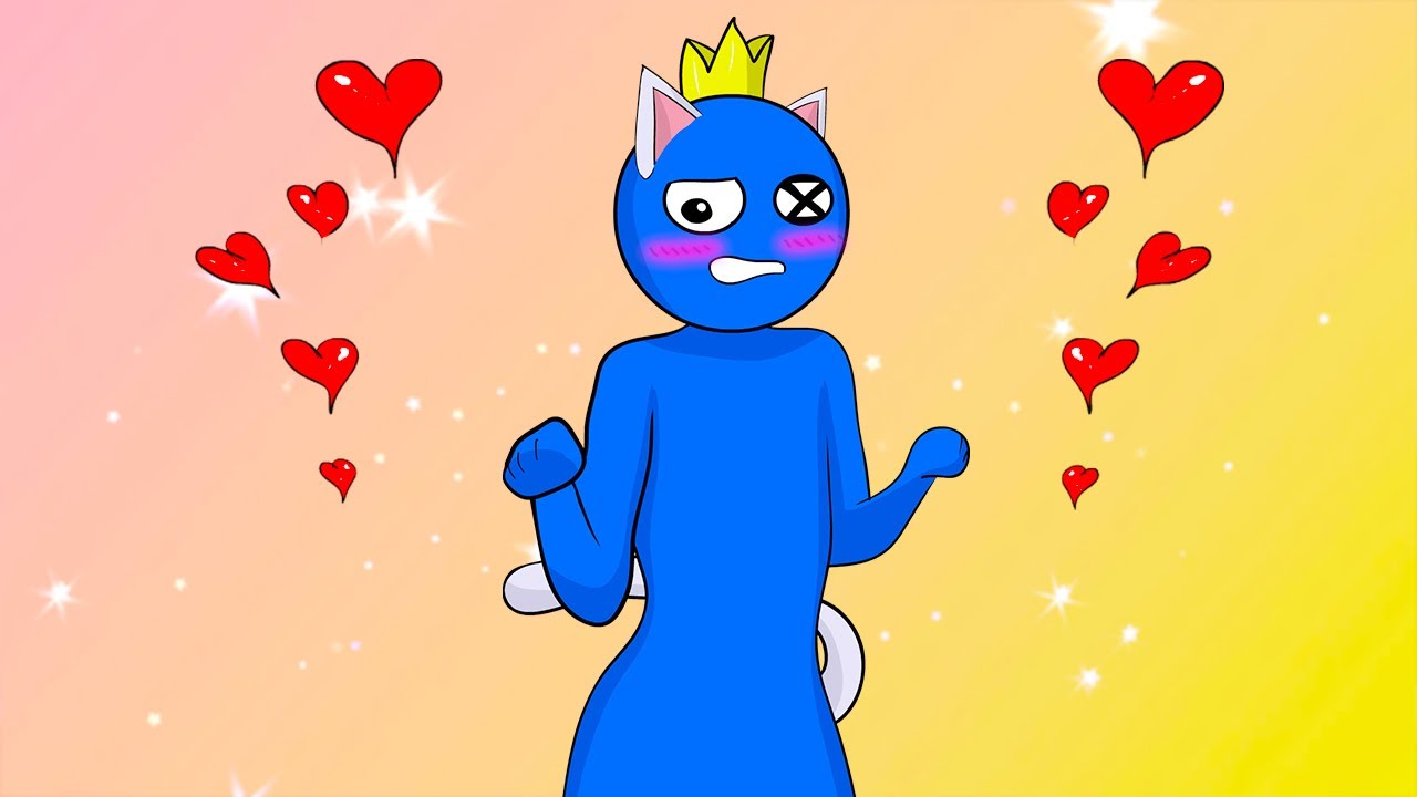 Blue X Green Sad Cat Dance - Rainbow Friends Animation Meme - YouTube