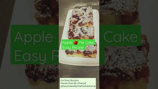 Apple 🍎 🍏 🍎 Pie Cake Easy Recipe #shorts #cake #applecake #applepie #recipe
