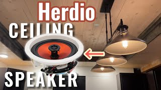 Herdio 6.5'' HCS-628BT ceiling speaker customer video showcase