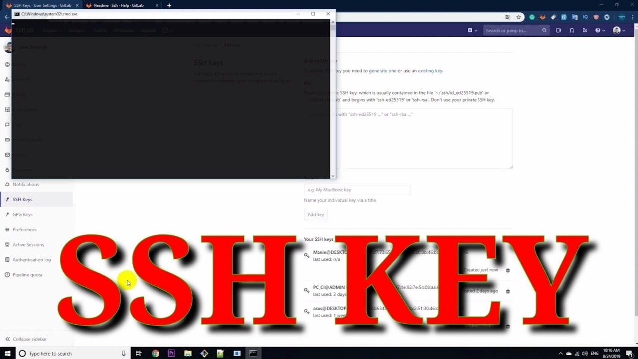 How To Add A Ssh Key Gitlab Youtube How To Add A Ssh Key Gitlab Youtube