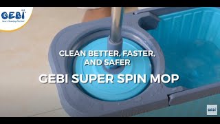 Ready for a super cleaning session? GEBI Super Spin Mop