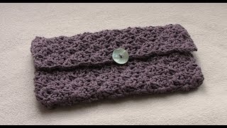 EASY crochet purse tutorial - how to crochet a clutch bag / purse / handbag