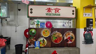 【蔬悅】沙登 | Serdang | 海南茶咖啡店 | 南洋老街茶铺 | 素食档 | 水晶河粉白咖哩面 | 卤肉哥罗面 | Bukit Serdang