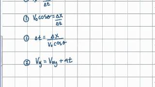 Physics: 2D Kinematics: Deriving the Range Equation