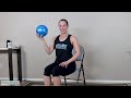 senior fitness grip strength workout for beginners using an air ball all seated 22 min