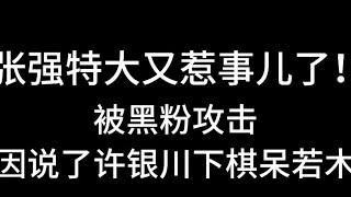 张强特大又惹事儿了！被黑粉攻击 只因说了许银川下棋呆若木鸡