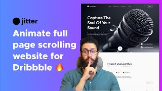 Page Website Scroll Animation for Dribbble