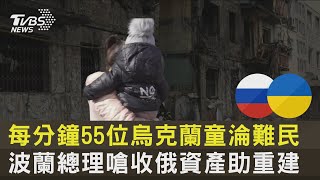 【TVBS盧布林直擊】每分鐘55位烏克蘭童淪難民 波蘭總理嗆收俄資產助重建｜TVBS新聞