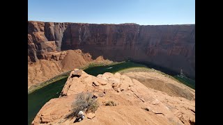 Other Side of Horseshoe Bend!(First hiker ever?)-Spencer Trail Up, Dominguez Pass Down, Paria River