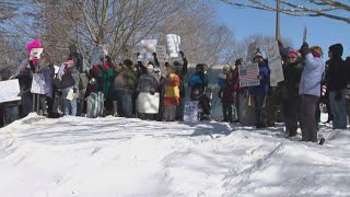 Rally held at Maine State House in response to Trump actions