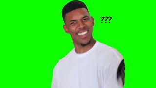 Black guy smiling(confused nick young) meme green screen