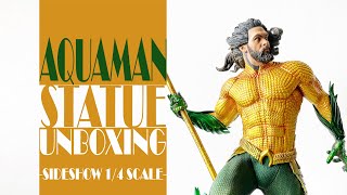 UNBOXING AQUAMAN PREMIUM FORMAT 1/4 SCALE - BY. SIDESHOW