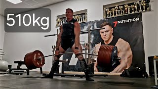 Krzysztof Wierzbicki 320kg - 470kg serie rozgrzewkowe przed 510kg