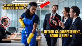 PDG Noire Se Déguise En FEMME DE MÉNAGE Dans Son Entreprise Immobilière Et, Le Lendemain, LICENCIE..