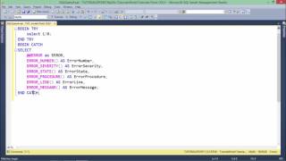 T-SQL - Exception Handling