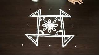 Margazhi kolam|Margazhi Rangoli|Easy Margazhi kolam Design|Dhanurmasam Muggulu|Easy Rangoli Kolam