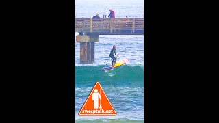 A Couple of FUN SUP RIDES Inside the 91st Street T-Head | Sweep Talk SUP Surfing Short 104