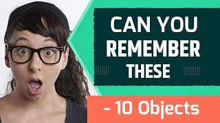 Memory Game 10 Objects #1 #MemoryGame #ImproveYourMemory