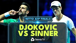 EPIC Novak Djokovic vs Jannik Sinner Match Highlights! | Nitto ATP Finals 2023