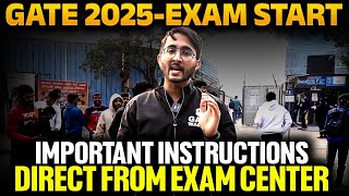 GATE 2025 Exam Start | Important Instructions From The Exam Centre