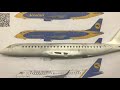 ukraine international airlines embraer 190 scale 1 144