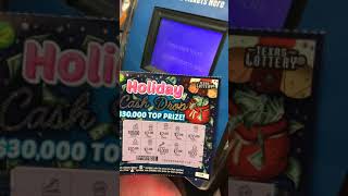 Holiday Cash Drop Flashback Lottery WIN on a $2 TEXAS Scratchoff ticket