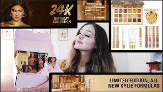 KYLIE COSMETICS 24K BIRTHDAY COLLECTION TRY-ON+REVIEW♡
