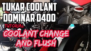 DOMINAR D400 CARA TUKAR COOLANT | MODENAS DOMINAR 400CC