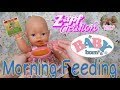 Baby Born Doll Elly Morning Routine🌞 (Feeding Green Veggies🥦 & Changing👚) Does She Like It?! 🤤