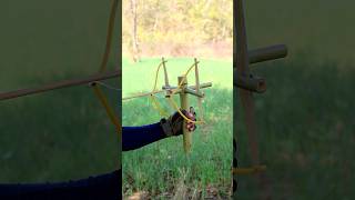 Bamboo Creation With Single Barrel Archer #diy #craft #youtubeshorts #wood #bamboo