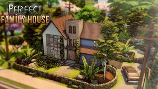 ARKA BAHÇELİ AMERİKAN AİLE EVİ | Perfect Family House | The Sims 4: Speed Build