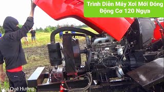 Trình Diễn Máy Xới Bánh Xích Mới Đóng Của Công Ty Ngọc Phượng, Bảo Hành 12 Tháng