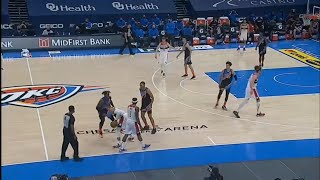 Two okc player pushed by russell westbrook like a child 😂😂| oklahoma thunders vs washington wizard