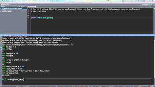Python Programming Tutorial 3 - Using Variables