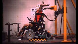 Medema Spider  wheelchair with Spinalus seat, crash tested with 4 point tie down system