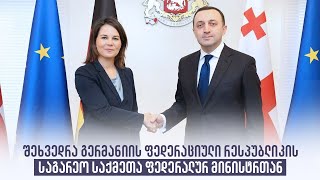 შეხვედრა გერმანიის ფედერაციული რესპუბლიკის საგარეო საქმეთა ფედერალურ მინისტრთან