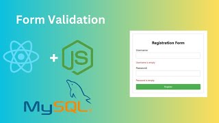 Form Validation using React |Full Stack Project part 2 | React form handling and Validation