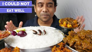 Food Eating Panta Bhat with Chicken kasha and Egg Kasha MUKBANG Vlog