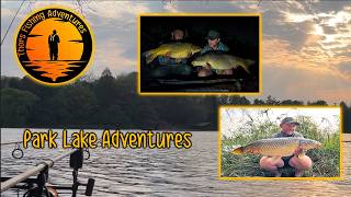 Carp  Fishing : Park Lake Adventures (Live take caught on camera!!!)